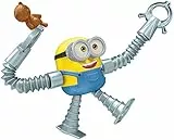 Minions GMD97 - ,,Minions: Auf der Suche nach dem Mini-Boss“, Bob Actionfigur mit ausfahrbaren Armen, ca. 10 cm, Filmfigur-Spielzeug mit Teddybär-Zubehör, für Kinder ab 4 Jahren