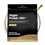 Protein Works | Vegan Protein 360 – GOLD Innovation, Ohne Aroma, 66 Portionen, 100% pflanzlich & natürlich, Premium-Multi-Protein-Mix, fettarmer & kalorienarmer Shake, 2kg
