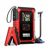 GOOLOO A5 Starthilfe Powerbank mit Kompressor, 4000A Starter Powerbank (Alle Benzin und bis zu 10L Diesel) mit 160PSI Luftpumpe und 45W USB-C Schnelladung, Tragbare 12V Powerbank