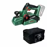 Bosch 18V System Akku-Hobel PHO 18V-20 (Flexibles Hobeln aus verschiedenen Winkeln; einfacher Messerwechsel; inkl. Staubbeutel)