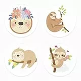 MC-Trend Handwärmer Faultier 4er Set – Wiederverwendbare Taschenwärmer für unterwegs – Niedliches Faultier-Design, perfekte Begleiter für kalte Tage