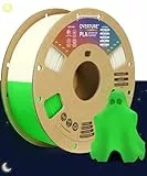 OVERTURE PLA 1.75mm 3D Drucker Filament, 1kg Pappspule (2.2lbs), Maßgenauigkeit +/-0.02mm, Passen die meisten FDM Drucker (Nachleuchtend Grün)