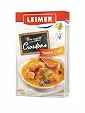 LEIMER Croutons Sweet Chili 100 g - Zart geröstet, mit Gewürzen verfeinert, aus frisch gebackenem Weißbrot, perfekt für Salate, Suppen, Knabbergebäck - Vegan (1 x 100g)