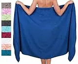 Betz Badetuch XXL 100x200 cm 100% Baumwolle – Weiches Frottee Saunatuch & Strandtuch – Pflegeleicht & saugstark – Palermo Serie – Farbe Blau
