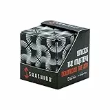 Shashibo Formwechsel-Box – Preisgekrönter, patentierter Zappelwürfel mit 36 Seltenerdmagneten – lässt Sich in über 100 Formen verwandeln (Black & White)