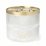 Umbra Tesora Schmuckkasten – Stapelbare Schmuckdose zur Aufbewahrung und Ablage von Ringen, Ohrringen, Ketten, Uhren, Armbändern und Accessoires, Metall / Glas, Messing