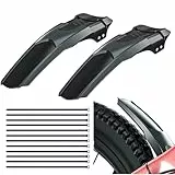 Dhqkqg Fahrrad Schutzblech Set,2 Stück Schutzblech Mountainbike,MTB Schutzblechs,Vorder- und Hinterradschutzbleche Schnelle Demontage,Universal Schutzbleche für Fahrräder von 20-29 Zoll