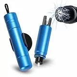 Sosayet 2 In 1 Gurtschneider Notfallhammer - 2 Stück Hammerdex Glasbrecher - Notfallhammer Auto mit Gurtschneider - Aufgerüstet Emergency Rescue Tool - Sicherheitshammer Auto fürs Bus, PKW, LKW (Blau)
