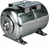 T.I.P. Edelstahl Membrankessel 50 Liter - Druckkessel Hauswasserwerk für 33,25mm (1' Zoll) Anschluss, robust, langlebig, einfache Installation, Inklusive EPDM-Membrane, 30958