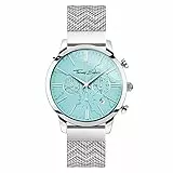 Thomas Sabo Herren Analog Quarz Uhr mit Edelstahl Armband WA0366-201-215-42 mm