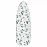 AOOTE Bügelbrettbezug, 125 * 46cm Bügelbezug Universalcover, Bügelbezug mit Gummizug, Bügeltischbezug aus Baumwolle, Geeignet für Dampfbügelstation und Dampfbügeleisen(Grün)