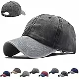 CWENDANER Unisex Vintage Basecap, Vintage Basecap Kappe, Waschbare Baseballkappe aus Baumwolle, Patchwork, Trucker Hut, Verstellbar Schildmütze Für Sport Reisen Drauße, Einheitsgröße (54, 60)