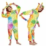 JONRRYIN Unisex Pyjama Jumpsuit (Regenbogen, 130)