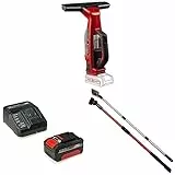 Einhell Akku-Fensterreiniger BRILLIANTO Power X-Change (18 V, 28 cm lange Saugdüse, streifenfreie Reinigung, inkl. Sprühflasche mit Mikrofasertuch, 4,0 Ah Akku, Ladegerät, Teleskopstangenset)
