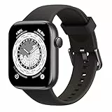Smartwatch Damen Herren, 1,85' HD Touch Fitnessuhr mit Telefonfunktion, 140+Sportmodi Smart Watch Fitness Tracker mit Pulsmesser Schlafmonitor Schrittzähler, IP68 Wasserdicht Sportuhr für iOS Android