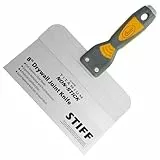 Clauss Spachtel 8' (20,3 cm) mit breiter Klinge in Profiqualität | Titanium Bonded Edelstahlklinge mit Antihaftbeschichtung | rutschfester, ergonomischer Griff | ideal als Flächenspachtel | 18739