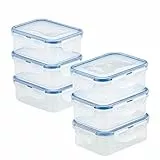 LOCK & LOCK Easy Essentials Frischhaltedosen-Set, 6-teilig, transparent