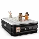 Airefina Luftbett 2 Personen, Luftmatratze Selbstaufblasend mit Integrierter Pumpe, Selbstaufblasbare Gästebett, Aufblasbare Matratze für Camping oder Heimgebrauch Langlebig - 190 x 137 x 46CM