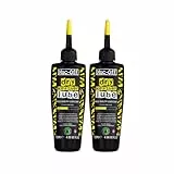Muc-Off Dry Chain Lube Trocken Kettenöl Fahrrad 120 ml, 2 Pack - Biologisch Abbaubares Schmierfett Kettenfett, Für alle Arten von Fahrrädern - Formuliert für Trocke Wetterbedingungen