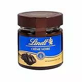 Lindt Schokolade - Brotaufstrich Crème Noir | 220 g | Feinherber Kakaocrème Brotaufstrich mit aromatischem Kakao im Glas | Schokoladen-Brotaufstrich| Schokoladengeschenk | dunkle Schokolade