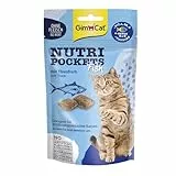 GimCat Nutri Pockets Fisch Thunfisch - Knuspriger Katzensnack mit funktionalen Inhaltsstoffen - 1 Beutel (1 x 60 g)