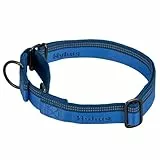 Hyhug Design, Martingale Nylon Klassische Halsbänder ，Anti-Flucht Hundehalsband. 3M Reflektierender Streifen, Komfortabel Verstellbar, Sicherer Nachtspaziergang, Hunde-ID-Tag-Montageloch