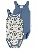 Schiesser Baby Unisex 2 Pack Wickelbody ohne Arm mit Knöpfen - 100% Organic Bio Baumwolle - Größe 56 bis 104