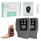 3 In1 Knöchelmassagegerät - Fussmassagegerät mit Wärme, 5 Heizstufen & 5 Vibrationsmodi fußmassagegerät, Fußmassage Ideal Geschenk für Eltern, Massagegerät für Füße, Die Durchblutung Fördern(Grau)
