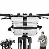 Caracaleap Kompakte und vielseitige 2-in-1 Lenkertasche Fahrrad, wasserdichte Fahrrad Vorderlenkertasche für Mountain Road Fahrräder