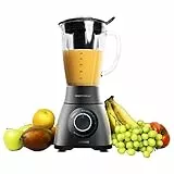 Cecotec Standmixer Power Black Titanium 2500MAX PerfectMix. 2500 W maximale Leistung, Messer mit schwarzer Titanbeschichtung, 1,8L, Smoothie-Filter, Edelstahl-Finish