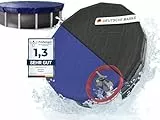 Planenfux® Poolabdeckung rund 550 cm (Für Ø 500-550cm Becken) | 2-in-1 Pool Abdeckplane aus 200g/m² PE Material | Poolplane Solarplane für Sommer & Winterabdeckung | Ø 610 cm Rundpool Abdeckung