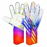 QUICARD Torwarthandschuhe, Gute Griffigkeit fußball Handschuhe Kinder in den Größen 6/7/8/9/10,Starker Empfänger für Jugendliche, Erwachsene, Kinder (Weiss, 8)