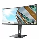 AOC CU34P2A - 34 Zoll WQHD Curved Monitor (3440x1440, 100Hz, HDMI, DisplayPort, USB Hub) schwarz