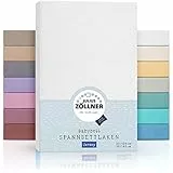 Julius Zöllner Jersey Spannbettlaken für Baby- & Kinderbett, 100% Jersey-Baumwolle, OEKO-TEX Standard 100 zertifiziert, Größe: 60x120cm / 70x140cm, 2er Pack, weiß