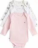 Tommy Hilfiger Newborn MONOTYPE 3P BODY L/S JERSEY AOP KN0KN02198 WHITE (Flower Aop) 24 Month
