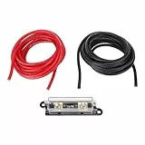 RASTKY 8 AWG 20 Fuß Kupferkaschiertes Aluminium-Erdungskabel mit 100 Aox für Autos, Wohnmobile und Anhänger – Effiziente Übertragung von Kfz-Soundsystemen,