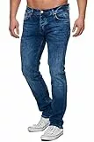 Tazzio Jeans Herren Slim Fit Stretch Jeanshose Hose Denim 16531 (31/34, Blau)