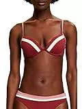 ESPRIT Damen Tayrona Beach Rcs Pad.plunge Bikini, Dark Red, 42/85 A
