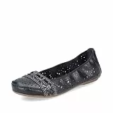 Rieker Damen Slipper 41466, Frauen Slip On,Mokassins,Halbschuhe,Slip-ons,Slides,Schlupfschuhe,schluepfschuhe,Loafer,schwarz Kombi (00),39 EU / 6 UK
