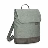 Zwei Damen Rucksack Olli OR13 Daypack 7 Liter robust strapazierfähig wasserabweisend Rückenpolsterung Hauptfach mit Reißverschluss Geheimfach Handyfach Einsteckfächer Laptopfach gepolstert (salbei)