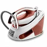 Tefal SV8110 Express Power Dampfbügelstation ,420 g/Minute Dampfstoß ,120 g/Minute kontinuierliche Dampfabgabe ,Smart Temp-Technologie ,Kalk-Kollektor ,XL-Wassertank ,Terrakotta/Weiß