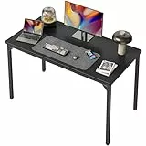 CubiCubi Schreibtisch Klein, 80 x 40 x 75 cm, computertisch PC Tisch, Heimbüro Schreibtisch, Küchentisch, Industriedesign für Zuhause, Büro, Arbeitszimmer, Schreiben, Schwarz