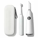 Wondersmile Munddusche PRO - Testsieger 2026-100 Tage risikofrei testen - SmoothFlow-Technologie für optimale Zahn- & Zahnfleischpflege - mit 5 Modi (All White Oral Care Spar-Set