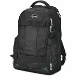 LIGHTPAK Rucksack Hawk, Laptoprucksack aus Polyester für 14 Zoll Notebook, Backpack mit Polsterung Rucksack, 46 cm, 34 Liter, Schwarz