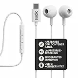 sudio V3 Essential Wired Kopfhörer mit Kabel | In Ear Kopfhörer mit USB-C Anschluss | Geflochtenes, Kabelbruch-sicheres Design | Integriertes Mikrofon | IPX4 Wasserresistent | Weiß