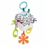Fehn Activity-Würfel Raupe – Motorik-Spielzeug mit Greifelementen zum Aufhängen für Babys frühkindliche Entwicklung – Lernwürfel für Babys & Kleinkinder ab 0+ Monaten