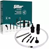 Wessper MiniBrushes Universal Mini-Zubehörset Für Staubsauger Düsen Aufsätze 8 Stück Set | Anschluss 32-35mm Düsen für Detailreinigung PC Reinigungsset Mikrodüsenset mit Adapter & 90cm Flex Schlauch