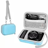 Leayjeen 4K Digitalkamera-Tasche, für saiyuanxing/VAHOIALD/GUEVWES/AUREAPIX/HOOPWNE/G7X Mark III Schutzhülle mit Netztasche für Akku, Eva Hartschalenkoffer (nur Tasche) Blau