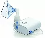 Laica NE3001 Inhalator für Aerosoltherapie mit Kolbenpumpe, geeignet für die Anwendung mit allen Medikamente, leiser Betrieb, ideal für Kinder