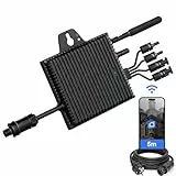 Wechselrichter 800W Mit IP67 Wasserdicht - Mikrowechselrichter mit 5m Kabel - Wechselrichter Balkonkraftwerk Mit WLAN APP für Balkonkraftwerk